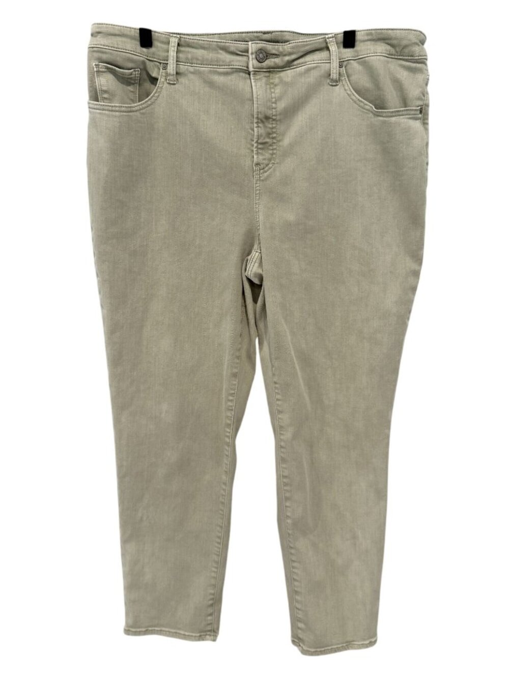 Chicos So Slimming Girlfriend Jeans Green Ankle Stretch Size 3
